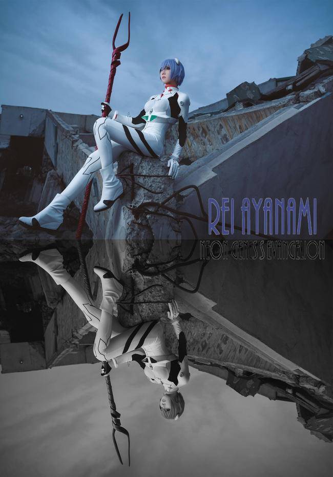 Cosplay福利/新世纪福音战士绫波丽，白色乳胶衣COSPLAY