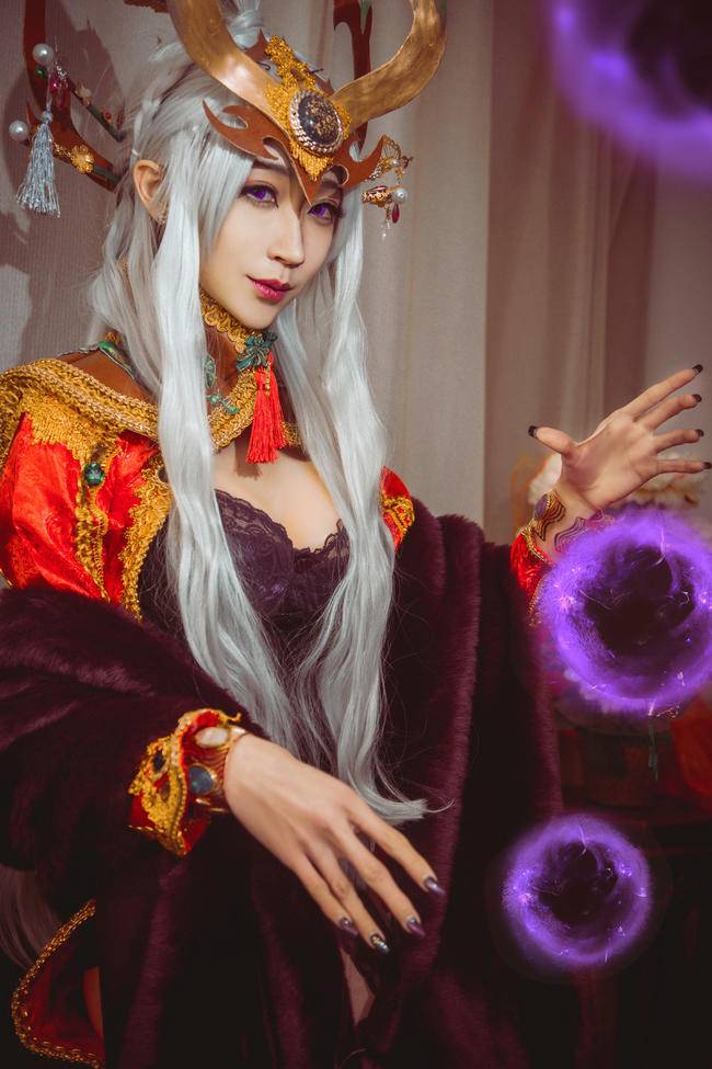 Cosplay福利/英雄联盟COSPLAY 暗黑元首辛德拉