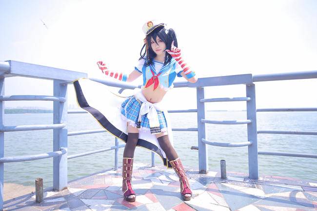 Cosplay福利/lovelive矢泽妮可COSPLAY，海边