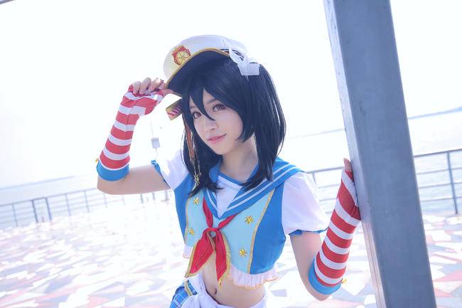 Cosplay福利/lovelive矢泽妮可COSPLAY，海边