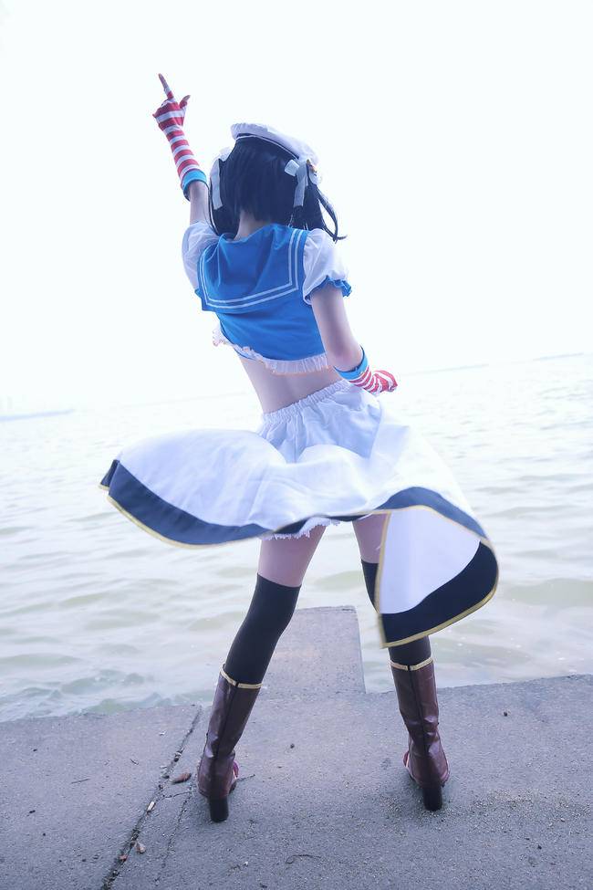 Cosplay福利/lovelive矢泽妮可COSPLAY，海边