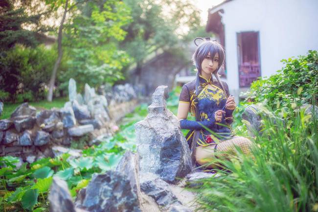 Cosplay福利/旗袍绝对领域のVOCALOID洛天依