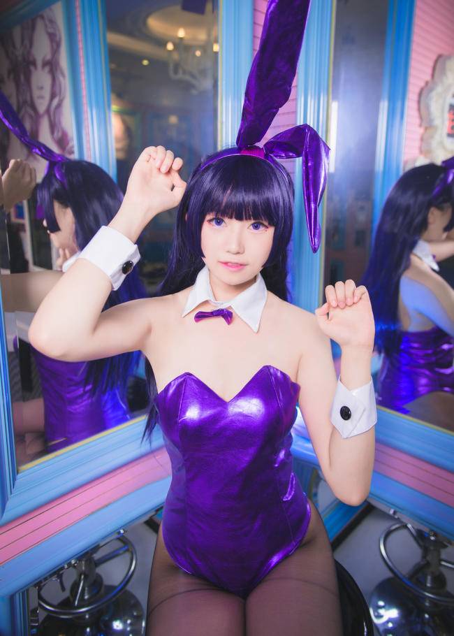 Cosplay福利/我的妹妹哪有这么可爱！ 五更琉璃 黑丝兔女郎cos