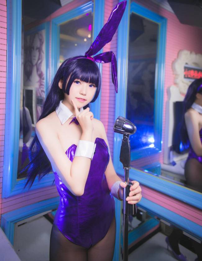 Cosplay福利/我的妹妹哪有这么可爱！ 五更琉璃 黑丝兔女郎cos