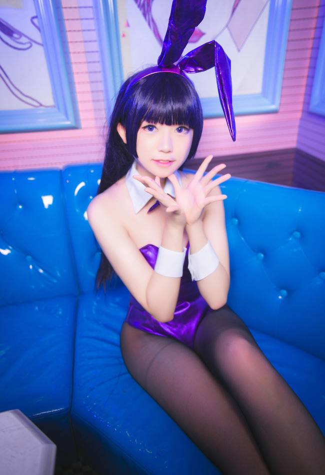 Cosplay福利/我的妹妹哪有这么可爱！ 五更琉璃 黑丝兔女郎cos