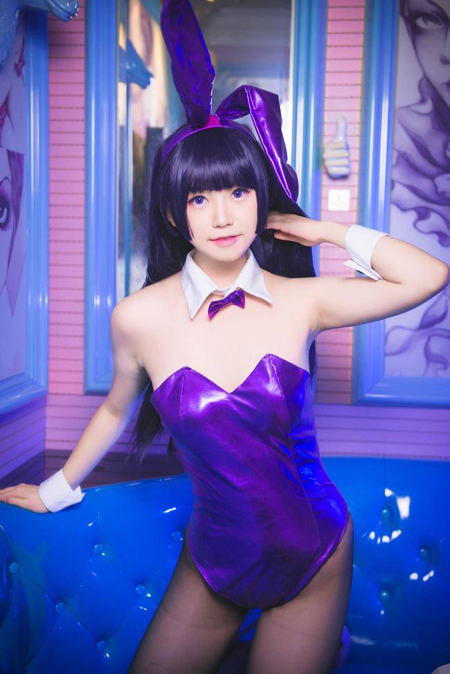 Cosplay福利/我的妹妹哪有这么可爱！ 五更琉璃 黑丝兔女郎cos