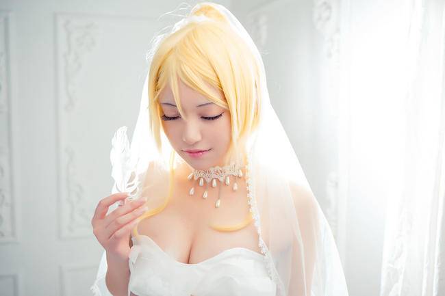 Cosplay福利/绚濑绘里同人芭蕾白丝cosplay