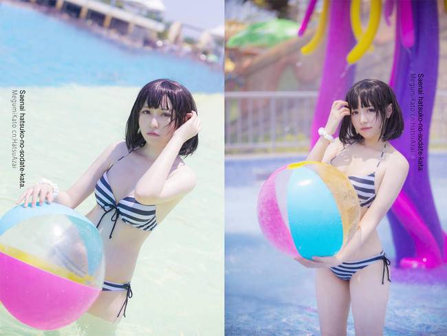 Cosplay福利/路人女主的养成方法 加藤惠 水着cosplay