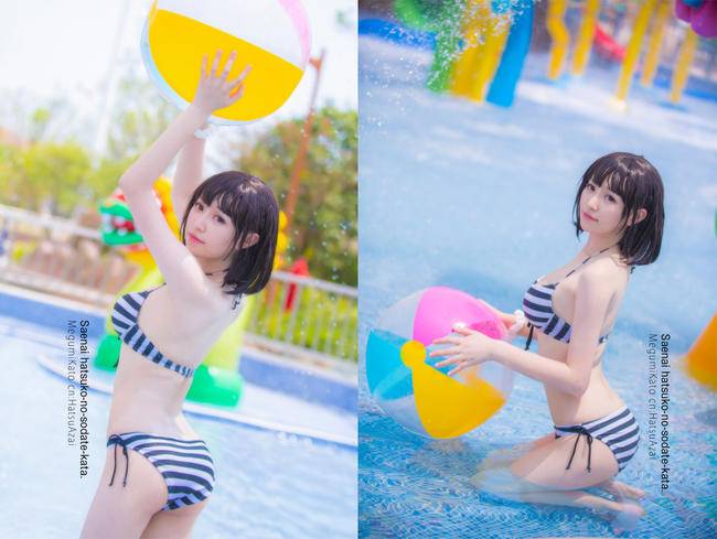 Cosplay福利/路人女主的养成方法 加藤惠 水着cosplay