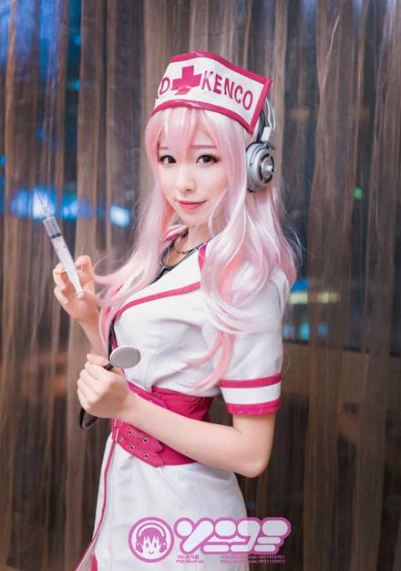 Cosplay福利/索尼子护士装黑丝福利COS