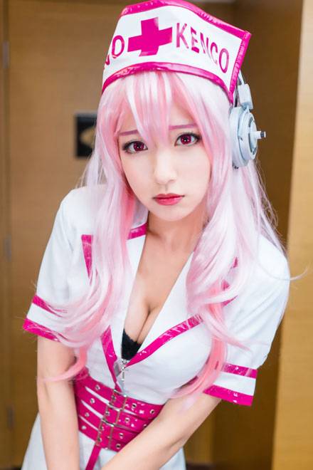 Cosplay福利/索尼子护士装黑丝福利COS