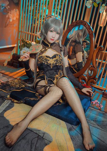 Cosplay福利/《金丝雀》旗袍洛天依COS