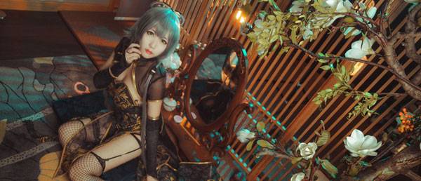 Cosplay福利/《金丝雀》旗袍洛天依COS