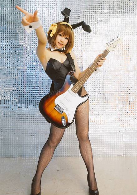 Cosplay福利/凉宫春日兔女郎黑丝福利COS