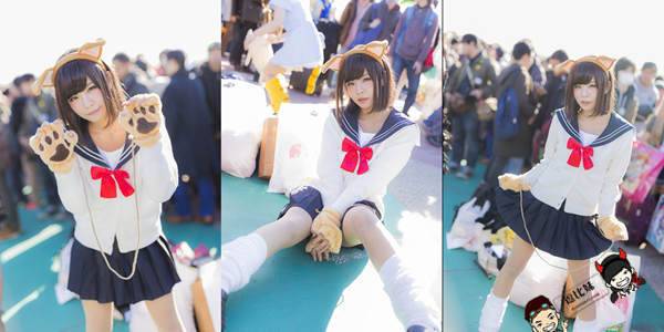 Cosplay福利/日本爆红眼镜猫娘Coser，附推特主页