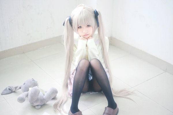 Cosplay福利/萝莉控福利-《缘之空》穹妹校服cosplay