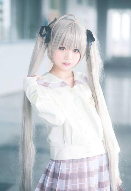 Cosplay福利/萝莉控福利-《缘之空》穹妹校服cosplay