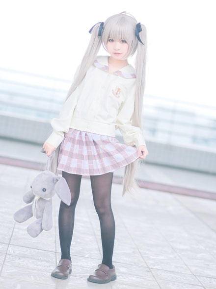 Cosplay福利/萝莉控福利-《缘之空》穹妹校服cosplay