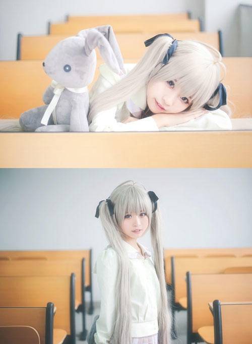 Cosplay福利/萝莉控福利-《缘之空》穹妹校服cosplay