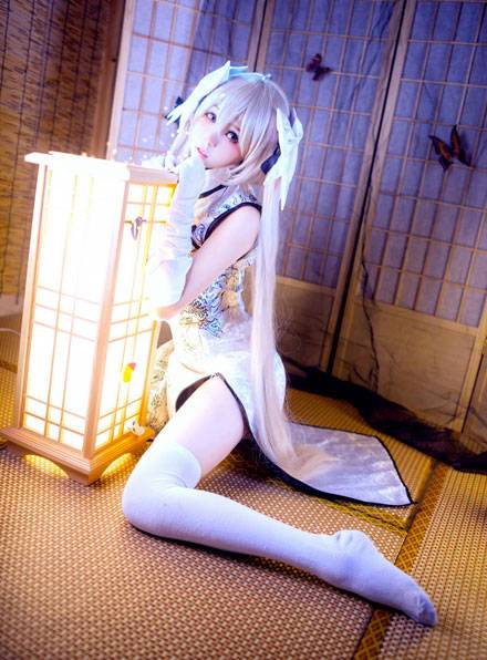 Cosplay福利/春日野穹旗袍COS