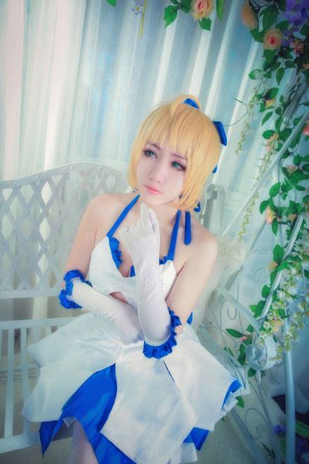 Cosplay福利/园田海未童话觉醒仙鹤报恩cosplay