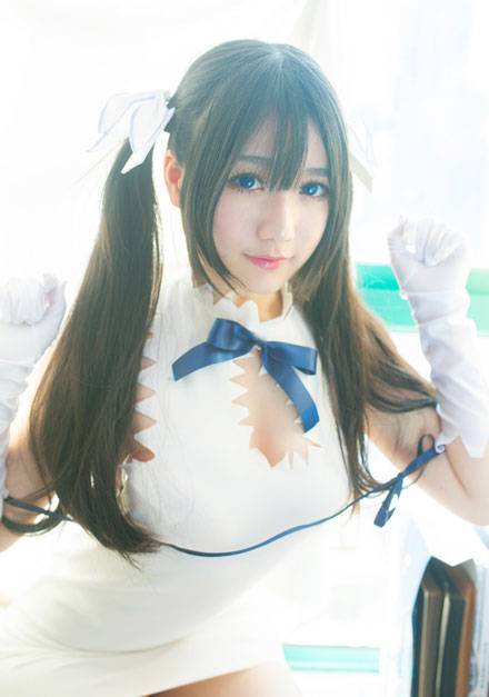 Cosplay福利/萌妹赫斯缇雅性感甜美cosplay