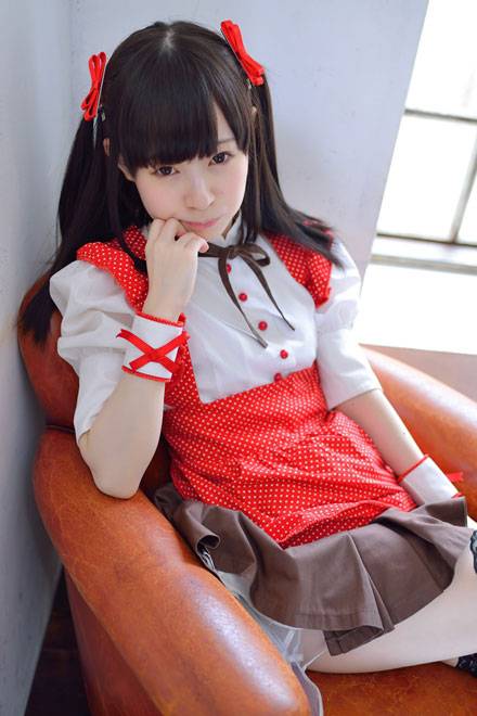 Cosplay福利/萌妹赫斯缇雅性感甜美cosplay