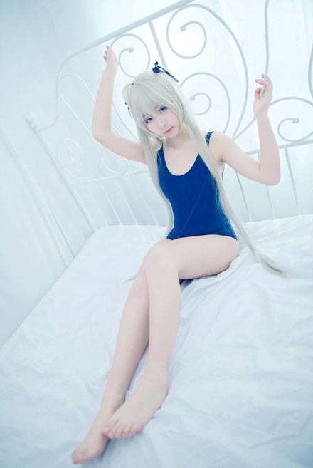 Cosplay福利/白皙萝莉《缘之空》穹妹死库水cosplay