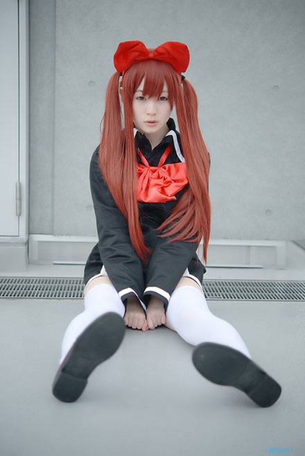 Cosplay福利/日本最清纯双马尾萌妹近卫理子cosplay合集