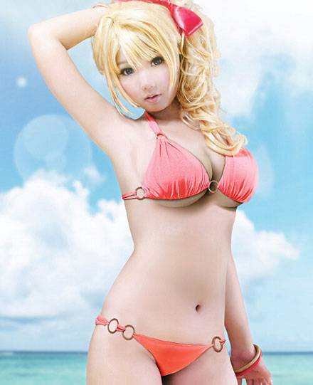 Cosplay福利/绚濑绘里开胸毛衣同人cosplay