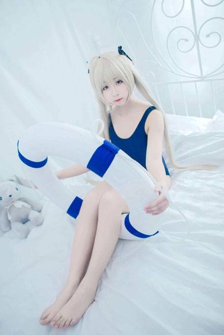 Cosplay福利/白皙萝莉《缘之空》穹妹死库水COS