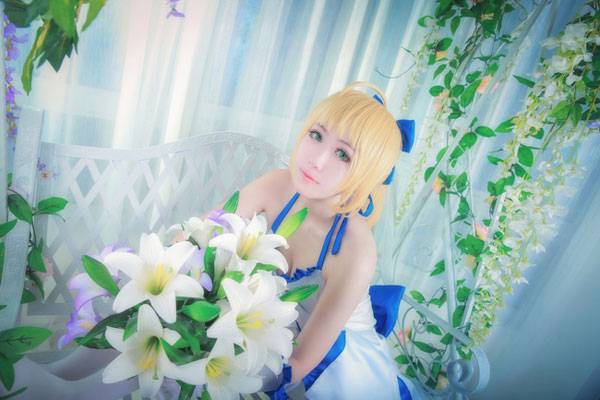 Cosplay福利/园田海未童话觉醒仙鹤报恩COS