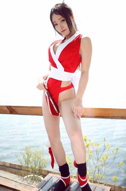 Cosplay福利/90后嫩模柳侑绮不知火舞cosplayplay