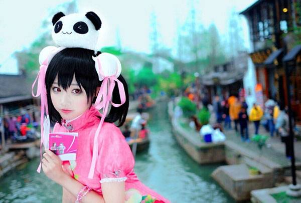 Cosplay福利/东条希同人旗袍萌妹爆乳COS