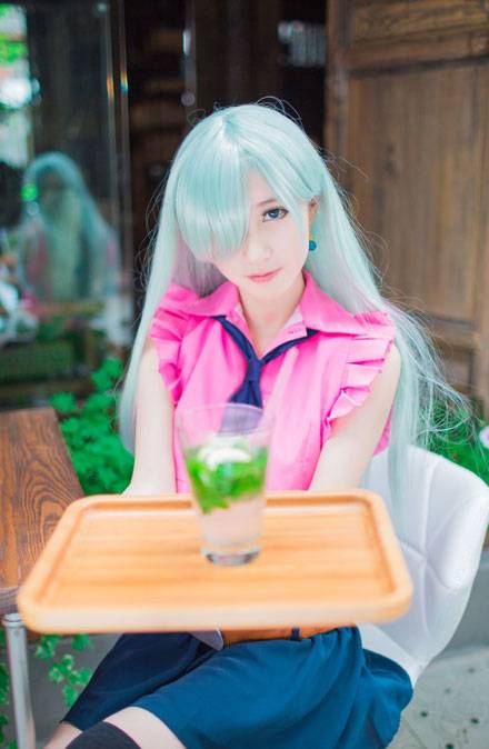 Cosplay福利/春日野穹内衣白丝福利COS