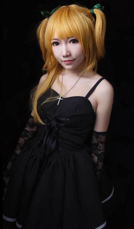 Cosplay福利/《死亡笔记》黑衣吊带裙COS