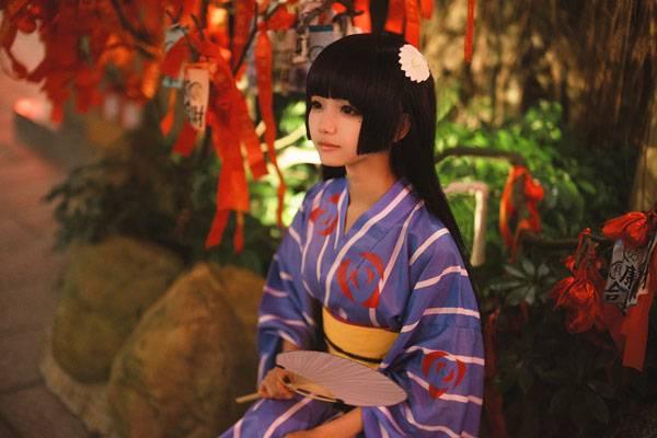 Cosplay福利/《俺妹》五更琉璃浴衣猫梓COS