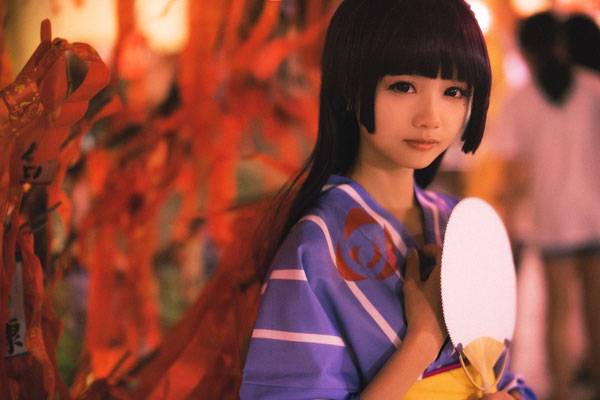 Cosplay福利/《俺妹》五更琉璃浴衣猫梓COS