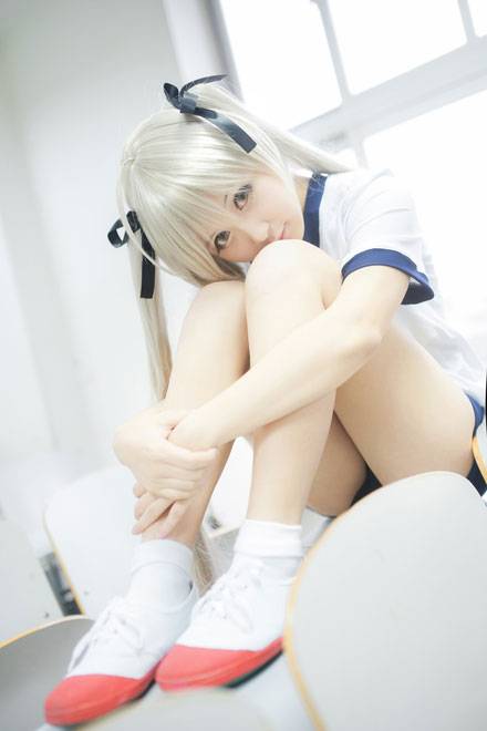 Cosplay福利/清纯萌妹春日野穹体操服COS