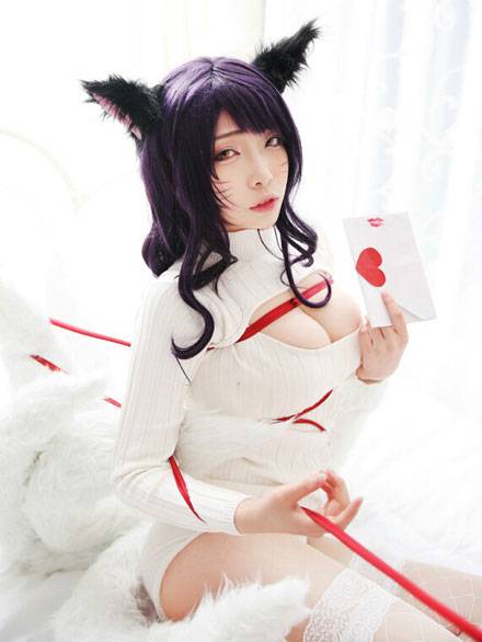 Cosplay福利/《英雄联盟》阿狸同人画版COS