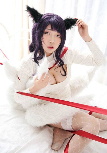 Cosplay福利/《英雄联盟》阿狸同人画版COS