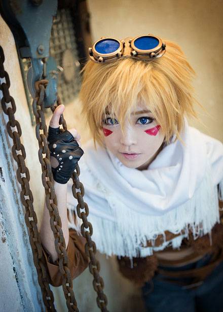 Cosplay福利/lol探险家ez螺旋猫tomia反串cos