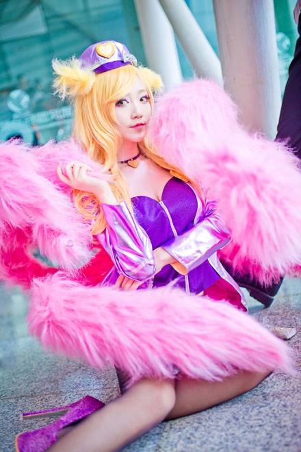 Cosplay福利/啾小妍SAMA偶像歌手阿狸精美COS