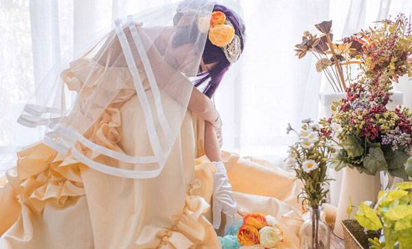 Cosplay福利/萝莉少女猫梓五更琉璃婚纱COS