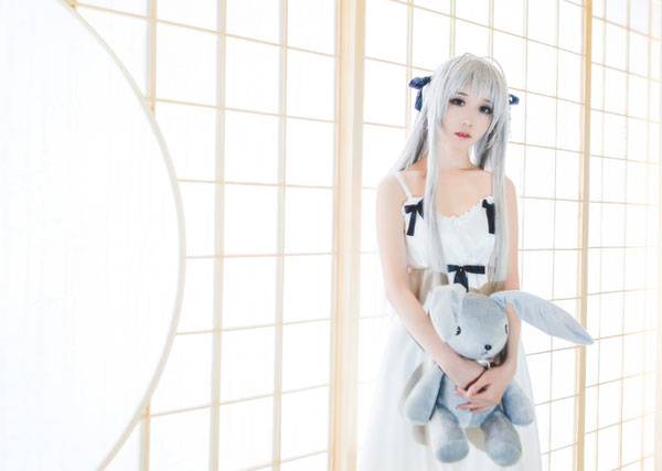 Cosplay福利/《缘之空》春日野穹睡裙COS