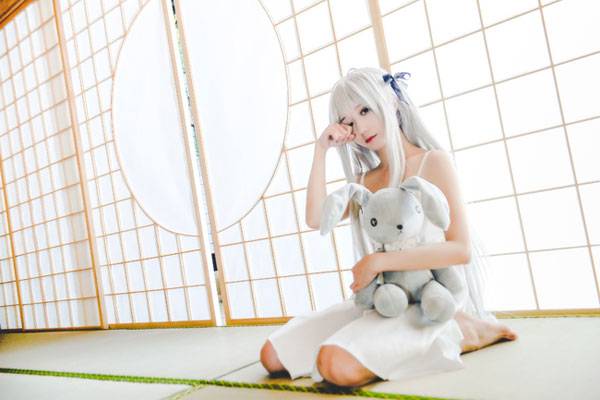 Cosplay福利/《缘之空》春日野穹睡裙COS