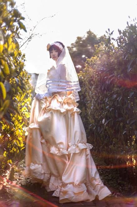 Cosplay福利/萝莉少女猫梓五更琉璃婚纱COS