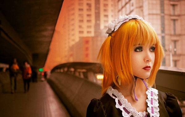 Cosplay福利/清纯软妹《缘之空》穹妹COS