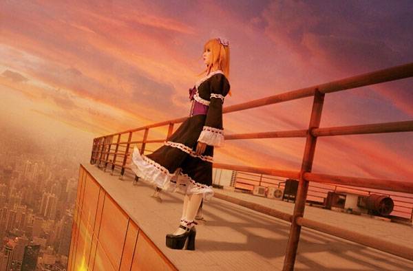 Cosplay福利/清纯软妹《缘之空》穹妹COS