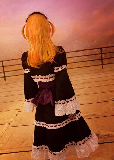 Cosplay福利/清纯软妹《缘之空》穹妹COS